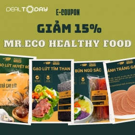 E-Coupon giảm giá 15  cho hoá đơn từ 200.000đ tại Mr.Eco Healthy Food