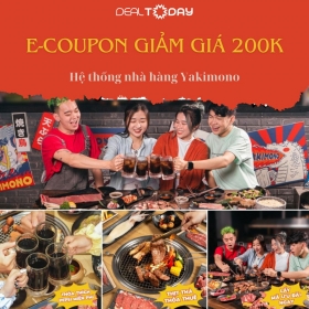 Yakimono - E-Coupon giảm giá 200k áp dụng cho hóa đơn 1000k