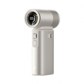 Quạt mini tích điện cầm tay có lồng nhựa bảo vệ Jisulife Ultra 2