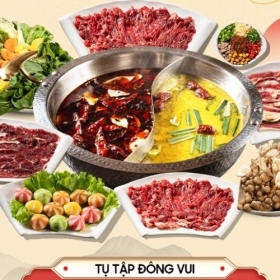 Nhà hàng Shacha Níu - Buffet lẩu bò Triều Châu menu 428K áp dụng cuối tuần