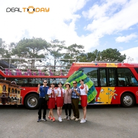 Vé xe bus 2 tầng City Sightseeing Tour đêm tham quan Đà Lạt 1 vòng - Vé người lớn