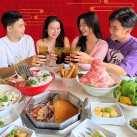Buffet lẩu hơn 80 món chạy chuyền trên thố trưa T2 - T6 tại Yuhua - Taiwanese Hotpot Paradise Lê Văn Sỹ