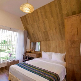 TTC Resort Đồi Mộng Mơ - Nghỉ dưỡng phòng Bungalow Double